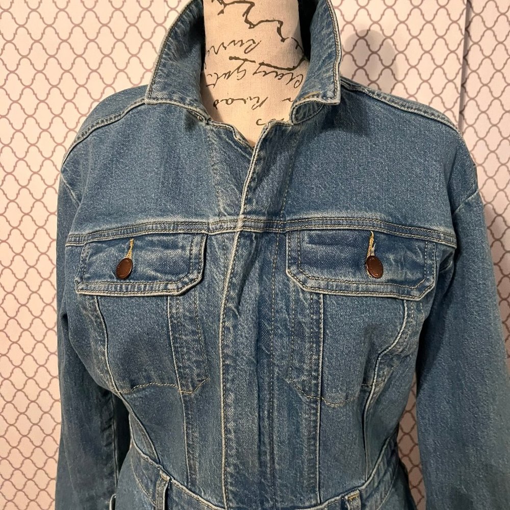 Women's Long Sleeve Denim Maxi Shirtdress - Universal Thread™ Medium Wash 4